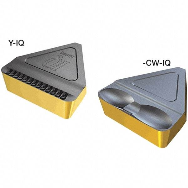 Iscar - 1212TIGER Grade IC808, 11.99mm Cutting Width Carbide Grooving Insert - Neutral, 1.19mm Corner Radius, TiAlN/AlTiN/TiN Finish - Eagle Tool & Supply
