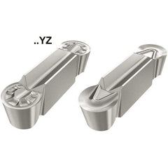 Iscar - 8040FSPA Grade ID5, 8mm Cutting Width Polycrystalline Diamond (PCD) Grooving Insert - 3.99mm Max Depth of Cut, Neutral, 3.99mm Corner Radius - Eagle Tool & Supply