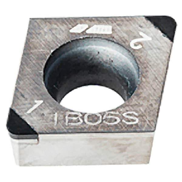 Iscar - CCGW21.51 M2 Grade IB10HC CBN Turning Insert - 80° Diamond, 1/4" Inscr Circle, 3/32" Thick, 1/64" Corner Radius - Eagle Tool & Supply