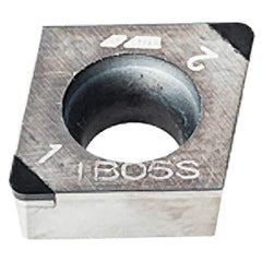 Iscar - CCGW21.51 M2 Grade IB10HC CBN Turning Insert - 80° Diamond, 1/4" Inscr Circle, 3/32" Thick, 1/64" Corner Radius - Eagle Tool & Supply