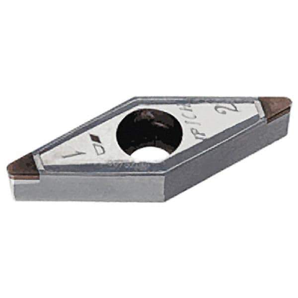 Iscar - VBMW221 M2 Grade IB10H CBN Turning Insert - Uncoated, 35° Diamond, 1/4" Inscr Circle, 1/8" Thick, 1/64" Corner Radius - Eagle Tool & Supply