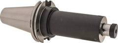Kennametal - CAT50 Taper Shank 1" Pilot Diam Shell Mill Holder - 6" Flange to Nose End Projection, 2.19" Nose Diam, 1/2-20 Lock Screw, Through-Spindle & DIN Flange Coolant - Exact Industrial Supply