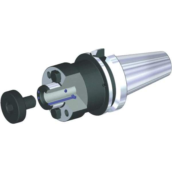 Kennametal - BT50 Taper Shank 32mm Pilot Diam Shell Mill Holder - 150mm Flange to Nose End Projection, 78mm Nose Diam, M16x2.0 Lock Screw, Through-Spindle & DIN Flange Coolant - Exact Industrial Supply