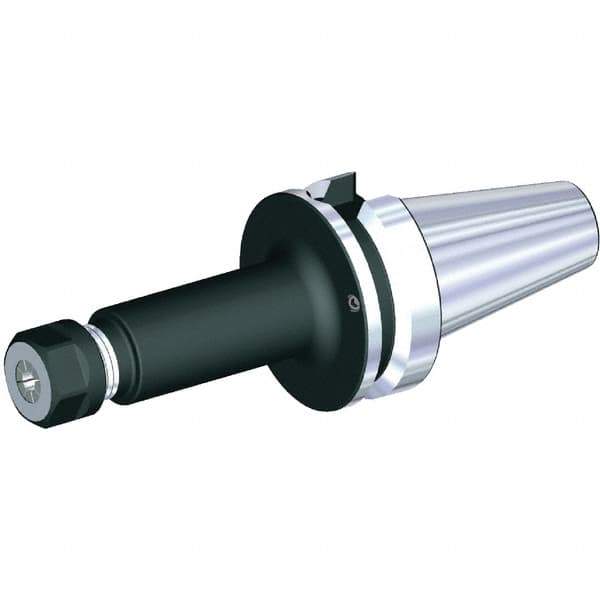 Kennametal - 0.5mm to 10mm Capacity, 60mm Projection, BTKV40 Taper Shank, ER16 Collet Chuck - Through-Spindle & DIN Flange Coolant - Exact Industrial Supply