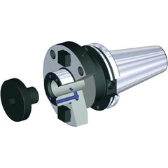 Kennametal - CVKV50 Taper Shank 1-1/2" Pilot Diam Shell Mill Holder - 152.4mm Flange to Nose End Projection, 96.77mm Nose Diam, Through-Spindle & DIN Flange Coolant - Exact Industrial Supply