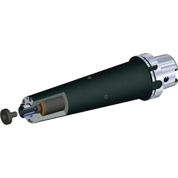 Kennametal - HSK100A Taper Shank 22mm Pilot Diam Shell Mill Holder - 260mm Flange to Nose End Projection, 49mm Nose Diam, M10x1.5 Lock Screw, Through-Spindle Coolant - Exact Industrial Supply