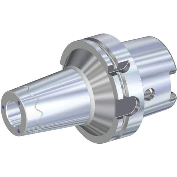 Kennametal - 25mm Hole Diam, HSK100A Taper Shank Shrink Fit Tool Holder & Adapter - 115mm Projection, 44mm Nose Diam, 48mm Clamping Depth, 25,000 RPM, Through Coolant - Exact Industrial Supply