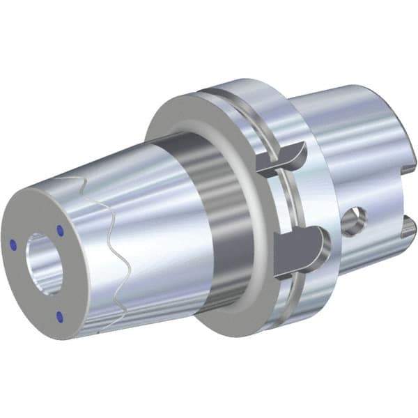 Kennametal - 50mm Hole Diam, HSK100A Taper Shank Shrink Fit Tool Holder & Adapter - 140mm Projection, 82mm Nose Diam, 77mm Clamping Depth, 25,000 RPM, Through Coolant - Exact Industrial Supply