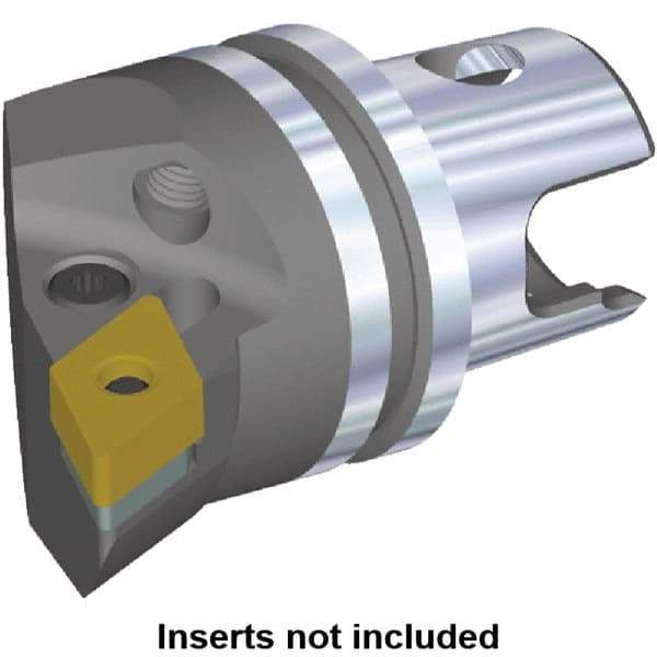 Kennametal - Right Hand Cut, Size KM32, DN.. Insert Compatiblity, Internal or External Modular Turning & Profiling Cutting Unit Head - 22mm Ctr to Cutting Edge, 35mm Head Length, Through Coolant, Series Kenlever - Eagle Tool & Supply