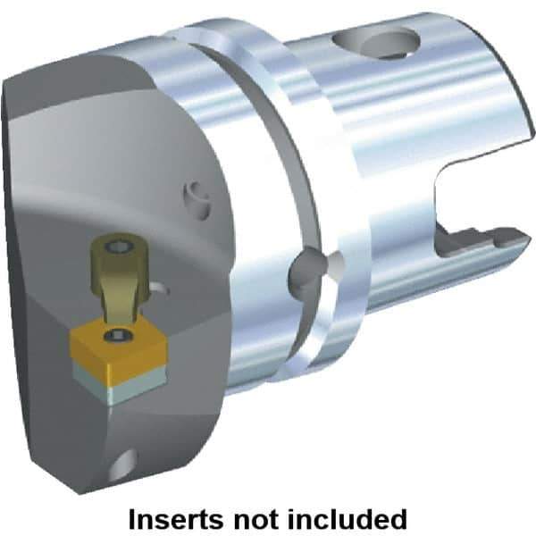 Kennametal - Right Hand Cut, Size KM63, CN.. Insert Compatiblity, Internal or External Modular Turning & Profiling Cutting Unit Head - 43mm Ctr to Cutting Edge, 60mm Head Length, Through Coolant, Series M-Clamping - Eagle Tool & Supply
