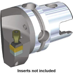 Kennametal - Right Hand Cut, Size KM50, CN.. Insert Compatiblity, Internal or External Modular Turning & Profiling Cutting Unit Head - 35mm Ctr to Cutting Edge, 50mm Head Length, Through Coolant - Eagle Tool & Supply