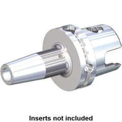 Kennametal - 3/8" Hole Diam, KM80ATC Modular Connection Shrink Fit Tool Holder & Adapter - 6.299" Projection, 0.95" Nose Diam, 1.22" Clamping Depth, 15,000 RPM, Through Coolant - Exact Industrial Supply