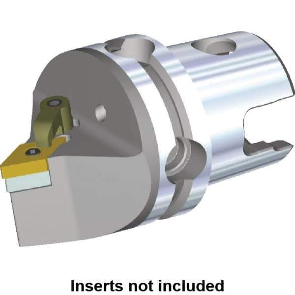 Kennametal - Neutral Cut, Size KM40, DN.. Insert Compatiblity, Modular Turning & Profiling Cutting Unit Head - 40mm Head Length, Through Coolant, Series M-Clamping - Eagle Tool & Supply