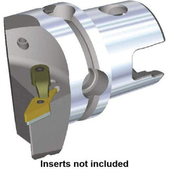 Kennametal - Right Hand Cut, Size KM80, VN.. Insert Compatiblity, Modular Turning & Profiling Cutting Unit Head - 53mm Ctr to Cutting Edge, 70mm Head Length, Through Coolant, Series M-Clamping - Eagle Tool & Supply