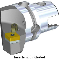 Kennametal - Right Hand Cut, Size KM50, CN.. Insert Compatiblity, Modular Turning & Profiling Cutting Unit Head - 30mm Ctr to Cutting Edge, 50mm Head Length, Through Coolant, Series M-Clamping - Eagle Tool & Supply