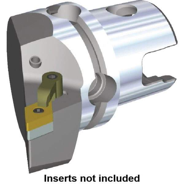 Kennametal - Left Hand Cut, Size KM80, DN.. Insert Compatiblity, Modular Turning & Profiling Cutting Unit Head - 53mm Ctr to Cutting Edge, 70mm Head Length, Through Coolant, Series M-Clamping - Eagle Tool & Supply