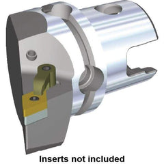 Kennametal - Right Hand Cut, Size KM80, DN.. Insert Compatiblity, Modular Turning & Profiling Cutting Unit Head - 53mm Ctr to Cutting Edge, 70mm Head Length, Through Coolant, Series M-Clamping - Eagle Tool & Supply