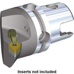 Kennametal - Right Hand Cut, Size KM50, DN.. Insert Compatiblity, Internal or External Modular Turning & Profiling Cutting Unit Head - 35mm Ctr to Cutting Edge, 50mm Head Length, Through Coolant, Series M-Clamping - Eagle Tool & Supply