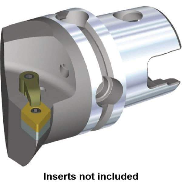 Kennametal - Right Hand Cut, Size KM80, DN.. Insert Compatiblity, Internal or External Modular Turning & Profiling Cutting Unit Head - 53mm Ctr to Cutting Edge, 70mm Head Length, Through Coolant, Series M-Clamping - Eagle Tool & Supply