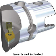 Kennametal - Left Hand Cut, Size KM40, DN.. Insert Compatiblity, Internal or External Modular Turning & Profiling Cutting Unit Head - 27mm Ctr to Cutting Edge, 40mm Head Length, Through Coolant, Series M-Clamping - Eagle Tool & Supply