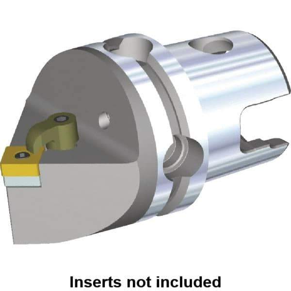 Kennametal - Neutral Cut, Size KM50, SN.. Insert Compatiblity, Modular Turning & Profiling Cutting Unit Head - 50mm Head Length, Through Coolant, Series M-Clamping - Eagle Tool & Supply