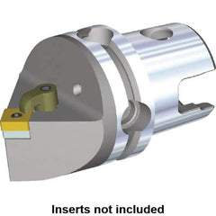 Kennametal - Neutral Cut, Size KM40, SN.. Insert Compatiblity, Modular Turning & Profiling Cutting Unit Head - 40mm Head Length, Through Coolant, Series M-Clamping - Eagle Tool & Supply