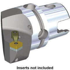 Kennametal - Right Hand Cut, Size KM50, SN.. Insert Compatiblity, Internal or External Modular Turning & Profiling Cutting Unit Head - 35mm Ctr to Cutting Edge, 50mm Head Length, Through Coolant, Series M-Clamping - Eagle Tool & Supply