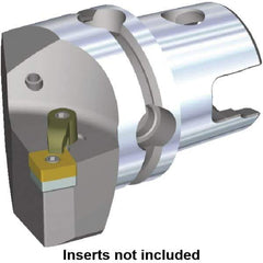 Kennametal - Right Hand Cut, Size KM50, SN.. Insert Compatiblity, Modular Turning & Profiling Cutting Unit Head - 30mm Ctr to Cutting Edge, 50mm Head Length, Through Coolant, Series M-Clamping - Eagle Tool & Supply