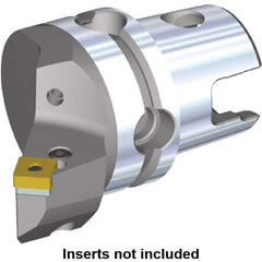 Kennametal - Right Hand Cut, Size KM50, SN.. Insert Compatiblity, Internal or External Modular Turning & Profiling Cutting Unit Head - 35mm Ctr to Cutting Edge, 50mm Head Length, Through Coolant, Series Kenlever - Eagle Tool & Supply