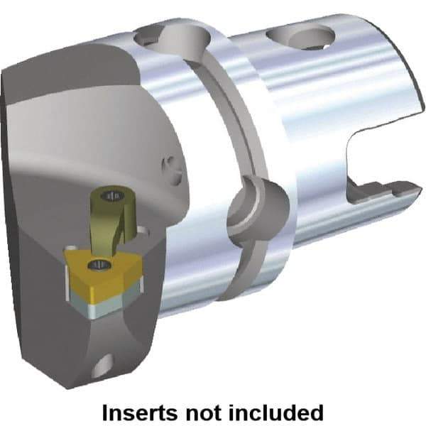 Kennametal - Left Hand Cut, Size KM40, WN.. Insert Compatiblity, Internal or External Modular Turning & Profiling Cutting Unit Head - 27mm Ctr to Cutting Edge, 40mm Head Length, Through Coolant, Series M-Clamping - Eagle Tool & Supply