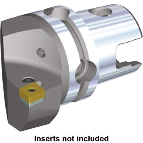Kennametal - Left Hand Cut, Size KM80, CN.. Insert Compatiblity, Internal or External Modular Turning & Profiling Cutting Unit Head - 53mm Ctr to Cutting Edge, 70mm Head Length, Through Coolant, Series Kenlever - Eagle Tool & Supply
