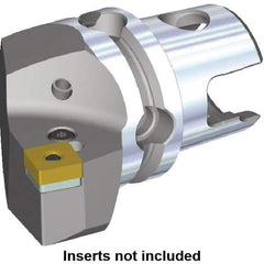 Kennametal - Right Hand Cut, Size KM80, SN.. Insert Compatiblity, Modular Turning & Profiling Cutting Unit Head - 48mm Ctr to Cutting Edge, 70mm Head Length, Through Coolant, Series Kenlever - Eagle Tool & Supply