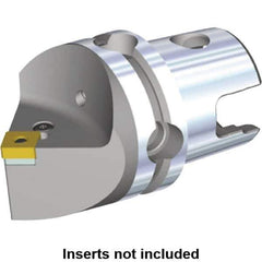 Kennametal - Neutral Cut, Size KM40, SN.. Insert Compatiblity, Modular Turning & Profiling Cutting Unit Head - 40mm Head Length, Through Coolant, Series Kenlever - Eagle Tool & Supply