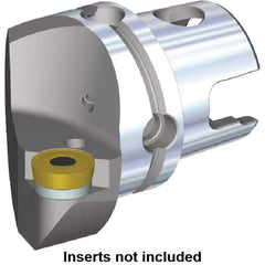 Kennametal - Right Hand Cut, Size KM80, RC.. Insert Compatiblity, Modular Turning & Profiling Cutting Unit Head - 53mm Ctr to Cutting Edge, 70mm Head Length, Through Coolant, Series Kenlever - Eagle Tool & Supply