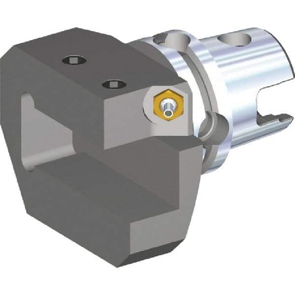 Kennametal - Left Hand Cut, Size KM80TS, Modular Turning & Profiling Cutting Unit Head - 77mm Head Length, Through Coolant - Eagle Tool & Supply