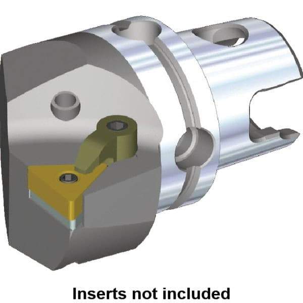 Kennametal - Right Hand Cut, Size KM40, TN.. Insert Compatiblity, Internal or External Modular Turning & Profiling Cutting Unit Head - 27mm Ctr to Cutting Edge, 40mm Head Length, Through Coolant, Series M-Clamping - Eagle Tool & Supply