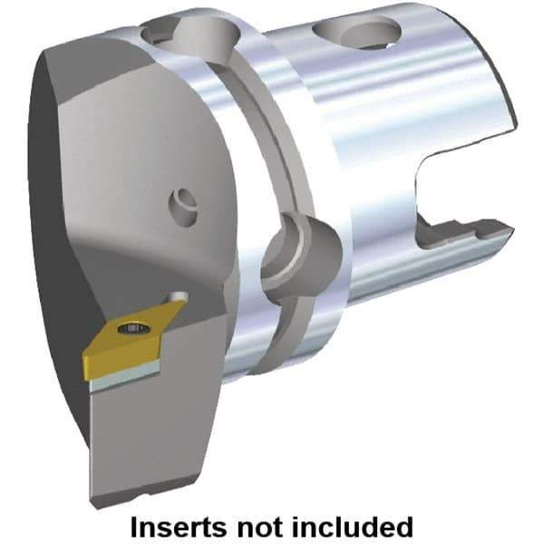 Kennametal - Right Hand Cut, Size KM40, VB.. Insert Compatiblity, Modular Turning & Profiling Cutting Unit Head - 27mm Ctr to Cutting Edge, 47mm Head Length, Through Coolant, Series S-Clamping - Eagle Tool & Supply