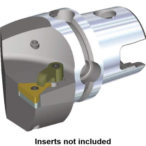 Kennametal - Left Hand Cut, Size KM40, TN.. Insert Compatiblity, Internal or External Modular Turning & Profiling Cutting Unit Head - 27mm Ctr to Cutting Edge, 40mm Head Length, Through Coolant, Series M-Clamping - Eagle Tool & Supply
