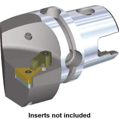 Kennametal - Left Hand Cut, Size KM40, TN.. Insert Compatiblity, Internal or External Modular Turning & Profiling Cutting Unit Head - 27mm Ctr to Cutting Edge, 40mm Head Length, Through Coolant, Series M-Clamping - Eagle Tool & Supply