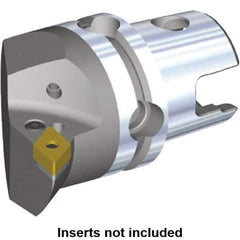 Kennametal - Right Hand Cut, Size KM40, DN.. Insert Compatiblity, Internal or External Modular Turning & Profiling Cutting Unit Head - 27mm Ctr to Cutting Edge, 40mm Head Length, Through Coolant, Series Kenlever - Eagle Tool & Supply