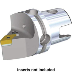 Kennametal - Right Hand Cut, Size KM40, DN.. Insert Compatiblity, Modular Turning & Profiling Cutting Unit Head - 45mm Head Length, Through Coolant, Series Kenlever - Eagle Tool & Supply