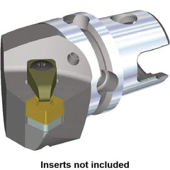 Kennametal - Right Hand Cut, Size KM50, SN.. Insert Compatiblity, Internal or External Modular Turning & Profiling Cutting Unit Head - 35mm Ctr to Cutting Edge, 50mm Head Length, Through Coolant - Eagle Tool & Supply