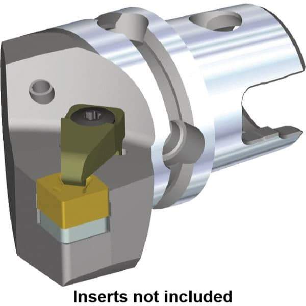 Kennametal - Left Hand Cut, Size KM50, SN.X Insert Compatiblity, Modular Turning & Profiling Cutting Unit Head - 35mm Ctr to Cutting Edge, 50mm Head Length, Through Coolant - Eagle Tool & Supply