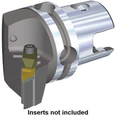 Kennametal - V.GR.. Insert, 50mm Head Length, Modular Grooving Cutting Unit Head - Right Hand Cut, System Size KM40, Through Coolant, Series Top Notch - Eagle Tool & Supply