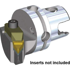 Kennametal - Left Hand Cut, Size KM50, V.GR.. Insert Compatiblity, Internal or External Modular Turning & Profiling Cutting Unit Head - 35mm Ctr to Cutting Edge, 50mm Head Length, Through Coolant, Series Top Notch - Eagle Tool & Supply