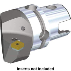 Kennametal - Right Hand Cut, Size KM40, SN.. Insert Compatiblity, Internal or External Modular Turning & Profiling Cutting Unit Head - 27mm Ctr to Cutting Edge, 40mm Head Length, Through Coolant, Series Kenlever - Eagle Tool & Supply