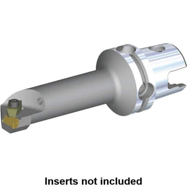 Kennametal - Insert Style NG 3R, 70mm Head Length, Left Hand Cut, Internal Modular Threading Cutting Unit Head - System Size KM40TS, 17mm Center to Cutting Edge, Series Top Notch - Eagle Tool & Supply