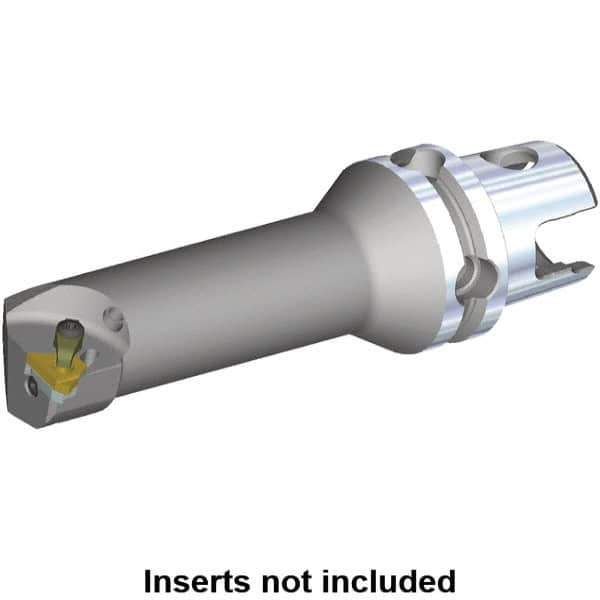 Kennametal - Insert Style LT 16NR, 80mm Head Length, Right Hand Cut, Internal Modular Threading Cutting Unit Head - System Size KM40TS, 11mm Center to Cutting Edge, Series LT Threading - Eagle Tool & Supply