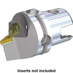 Kennametal - Neutral Cut, Size KM40, VN.. Insert Compatiblity, Modular Turning & Profiling Cutting Unit Head - 50mm Head Length, Through Coolant, Series M-Clamping - Eagle Tool & Supply