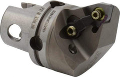 Kennametal - Right Hand Cut, Size KM40, WN.. Insert Compatiblity, Internal or External Modular Turning & Profiling Cutting Unit Head - 27mm Ctr to Cutting Edge, 40mm Head Length, Through Coolant, Series M-Clamping - Eagle Tool & Supply